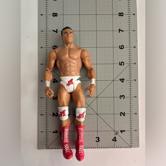 WWE Alberto Del Rio Basic Wrestling Action Figure White Trunks Mexico Snickering - Picture 4 of 4